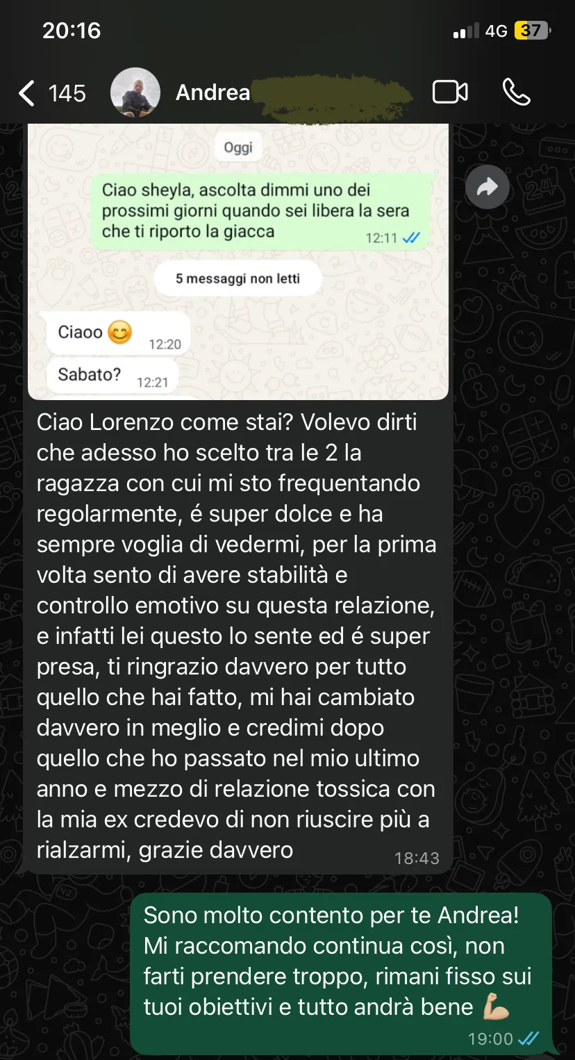 Screenshot risultato Paolo